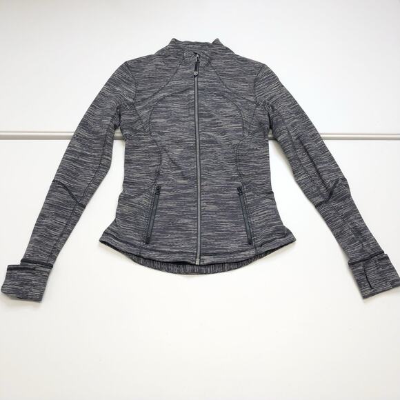 lululemon athletica Jackets & Blazers - Lululemon Forme Jacket II Women’s Size 6 Heather Gray Full Zip